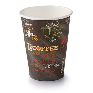 Hot Beverage Cups, Chalkboard Design, 12oz,1000/case
