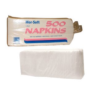 Luncheon Napkins, White, 1-Ply, 11" x13", 6000/case