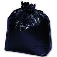 Trash Can Liners - Berry Plastics High Density Coreless - Black - 40X48 - 22MIC (150 Bag/Carton)