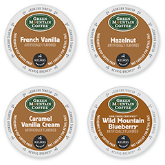 Green Mountain Coffee K-Cup Packs; Sampler - Flavored - 22/Box