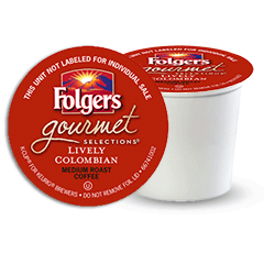 Folgers Gourmet Selections K-Cup Packs; Lively Colombian - 24/Box