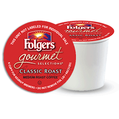Folgers Gourmet Selections  K-Cup Packs; Classic Roast - 24/Box