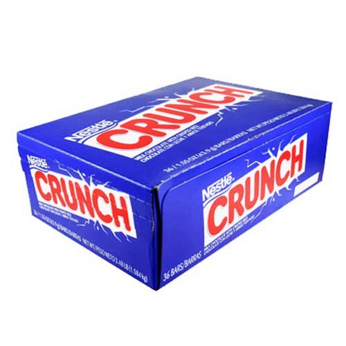 Nestle Crunch Candy Bar, 1.55 oz / Bar, 36 Bar / Box