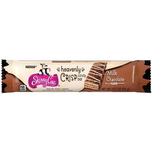 Skinny Cow Heavenly Crisp Milk Choc Candy Bar, .77 oz. Pack - 18/Box