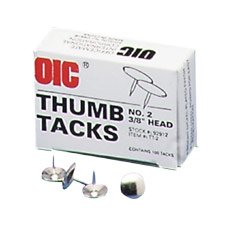 Thumbtack,7/16"Hd100Bx