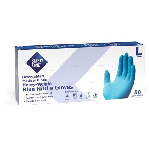 Nitrile Exam Gloves - Blue - Large - 100/Box