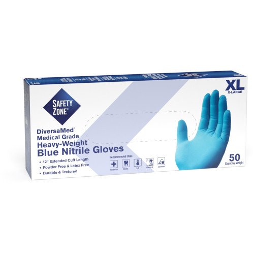 Nitrile Exam Gloves - Blue - Extra Large - 100/Box
