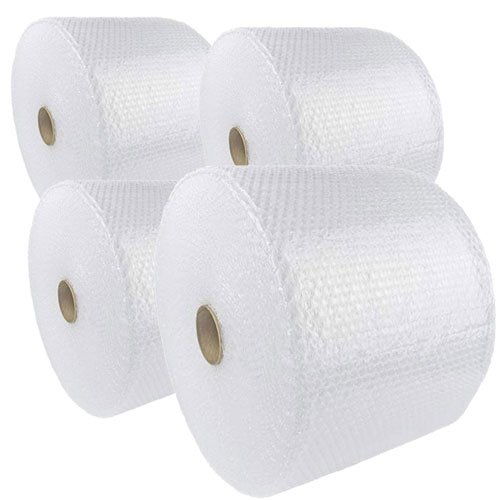 Bubble Wrap Roll, Clear, 48 W X 500 L, 3/16" Thick, 12" Perf, 4 Roll/Bundle