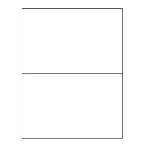 Rectangle Laser Labels - Master Case, 8 1/2 x 5 1/2" White (2000/Case)