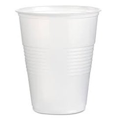 Translucent Plastic Cold Cups, 7 oz, Polypropylene, 25 Cups/Sleeve, 100 Sleeves/Carton