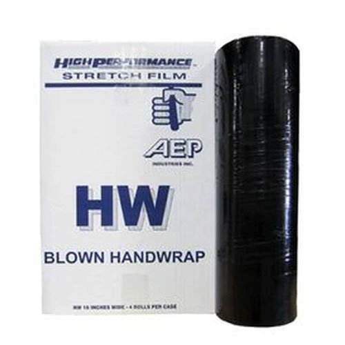 HW-1880BL Hand Wrap, Stretch Film, BLACK, AEP 18' x 1500' 80 gauge